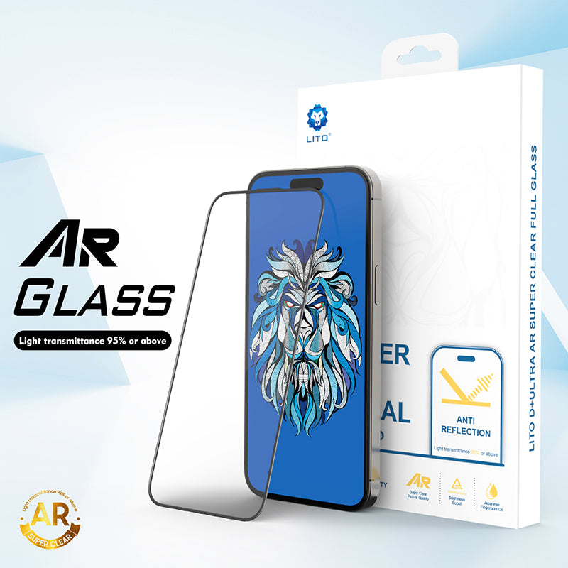 iPhone 16 LITO LDG008 D Ultra AR Full Glass Anti-reflection - Clear