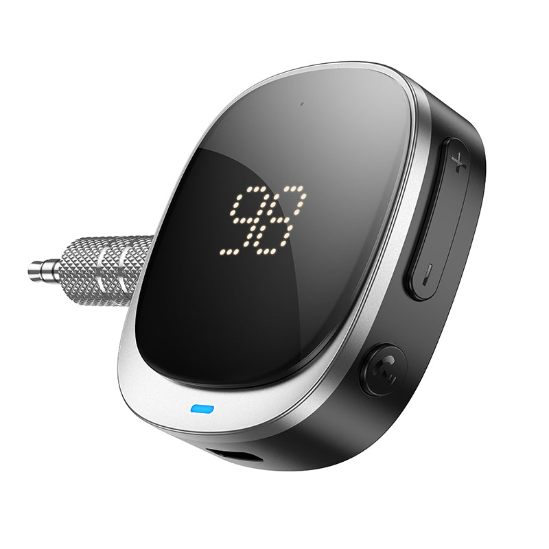 Hoco E80 Travel car AUX Bluetooth receiver - Black