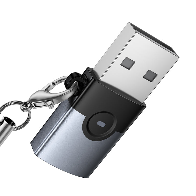 Hoco UA46B Victory USB male to USB-C female adapter - Black