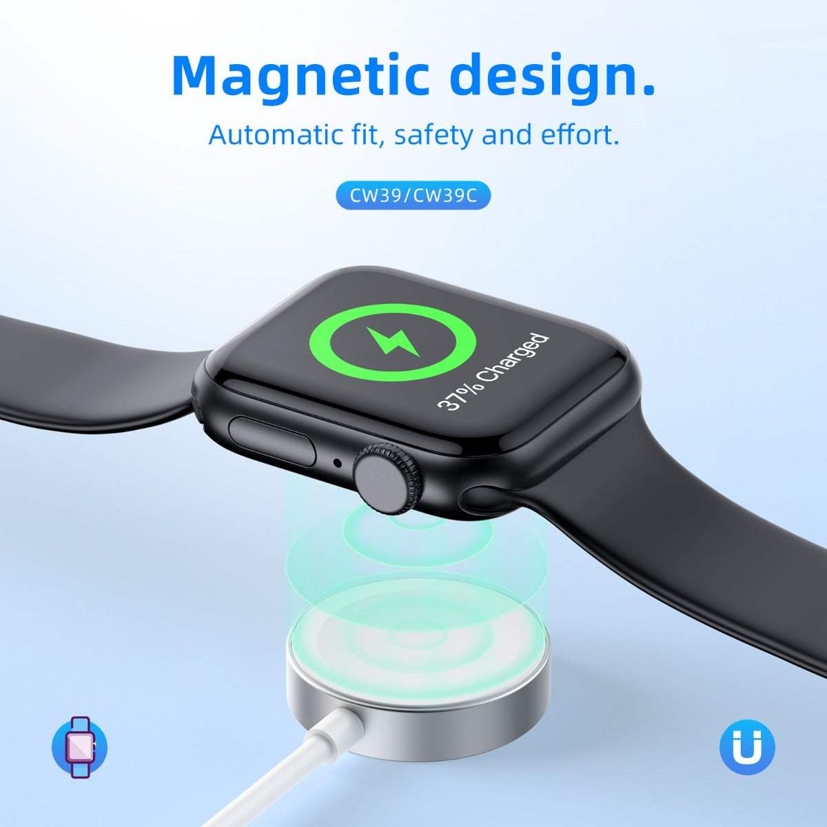 Hoco CW39 Wireless charger for iWatch - White