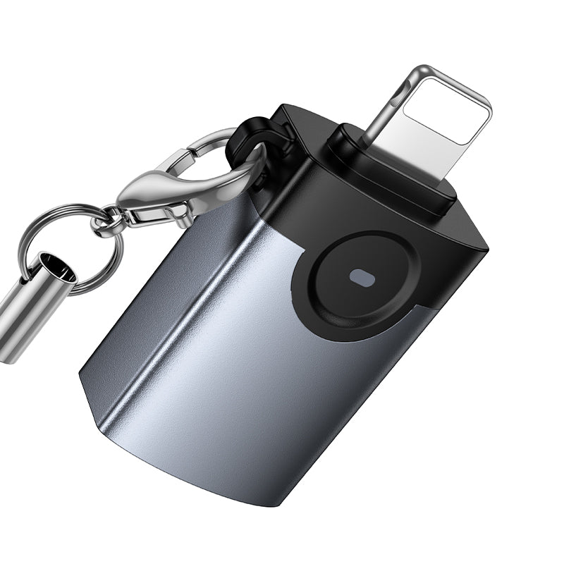 Hoco UA46 Victory iP male to USB female adapter - Black