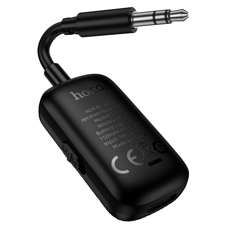Hoco E151 Graceful AUX Bluetooth audio receiver/transmitter - Black
