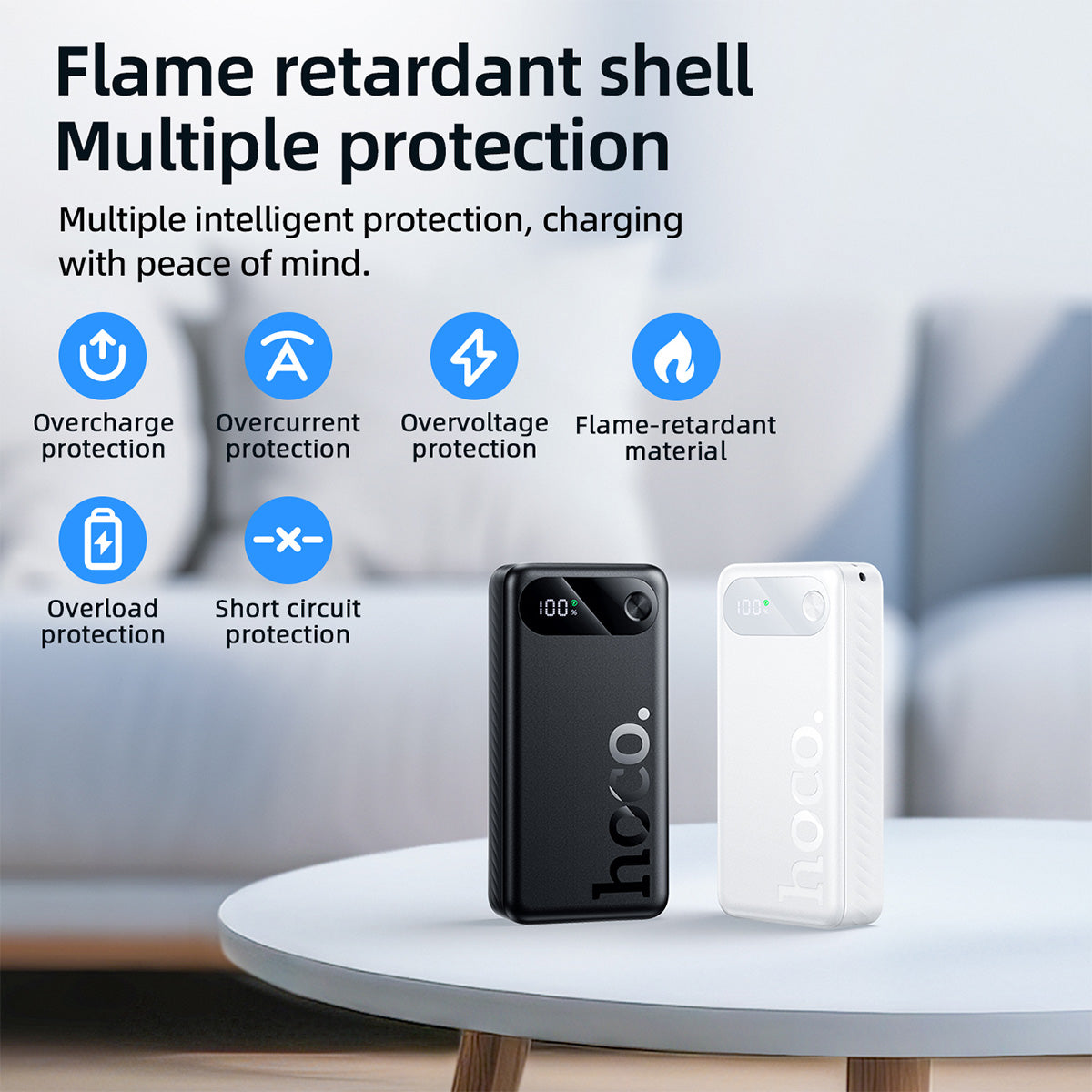 Hoco J154A CCC 20000mAh 22.5W+PD20W Victorious fully compatible power bank(20000mAh) - Black