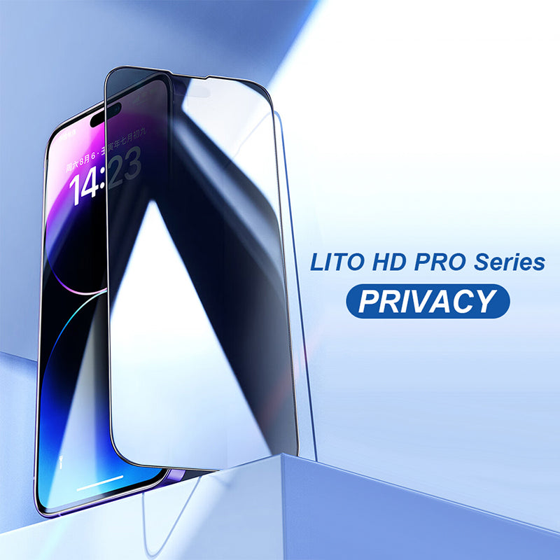 iPhone 11 Pro Max LITO D16 HD PRO Privacy Full Glass Full Glue-ESD Glue - Black