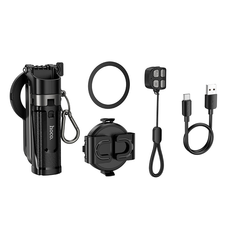 Hoco K27 Pro 48cm Magic mini live broadcast stand(pull clip+ma Prognetic focusing version) - Black