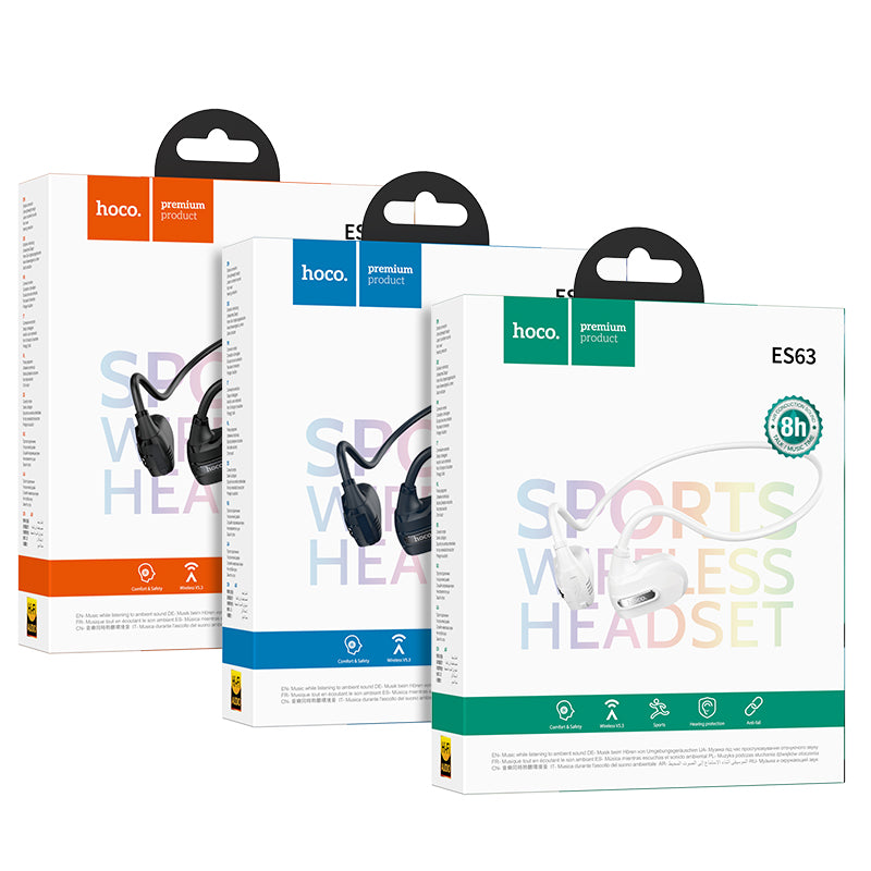 Hoco ES63 Graceful air conduction BT earphones - Black