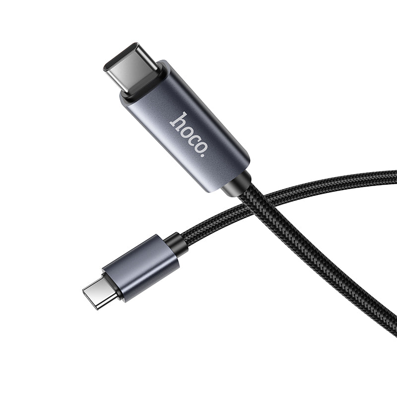 Hoco X112 USB-C to USB-C 60W screen display charging data cable - Black