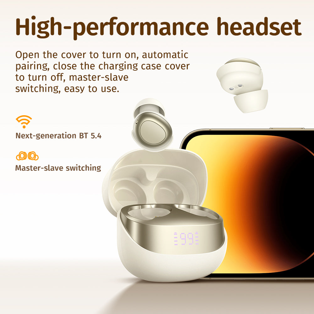 Hoco EW200 Elegant true wireless sleep BT headset - black