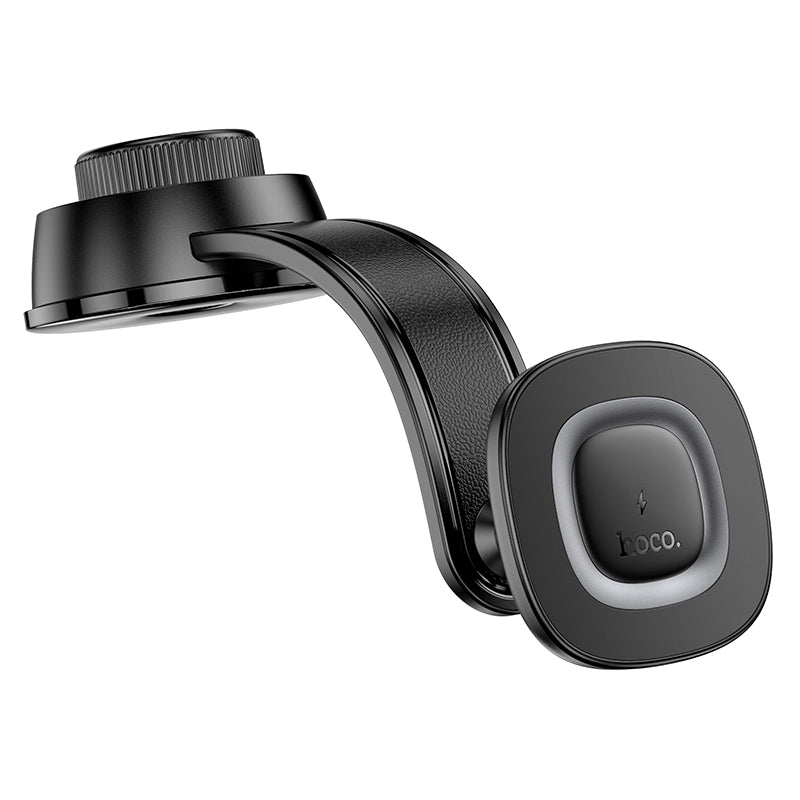 Hoco HW31 15W Crown magnetic wireless charging car holder center console (MagSafe Compatible) - black metal