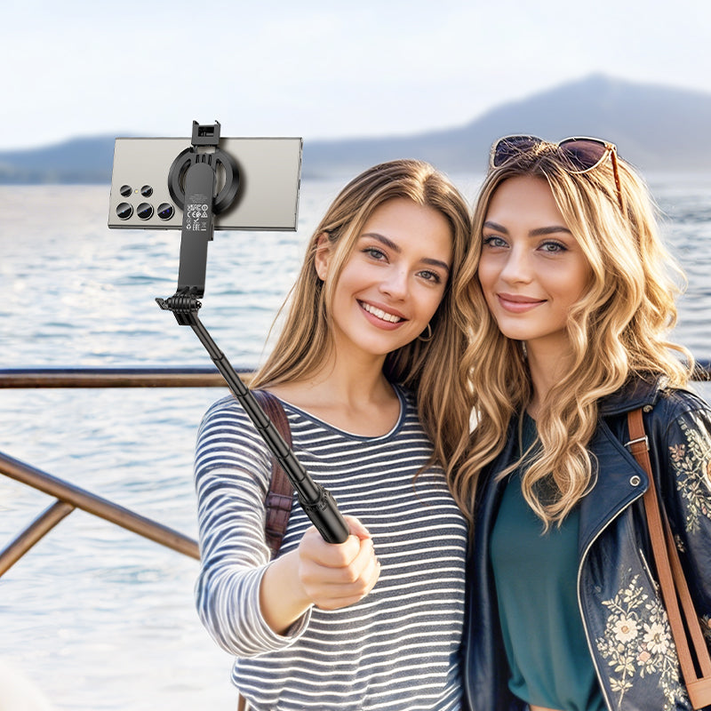 Hoco K25 1.5m Magnetic Aluminium Live Streaming Tripod - Black