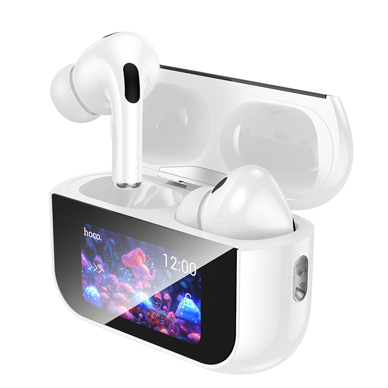 Hoco EW79 ANC True Wireless Earbuds with Smart Touch Display - White
