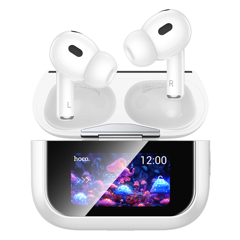 Hoco EW79 ANC True Wireless Earbuds with Smart Touch Display - White