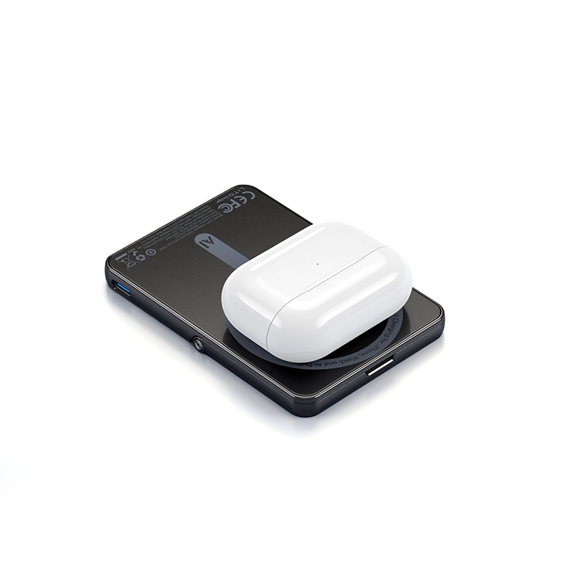 LITO LP03 Qi2 15W 5000mAh 5-in-1 Magnetic Power Bank - Black