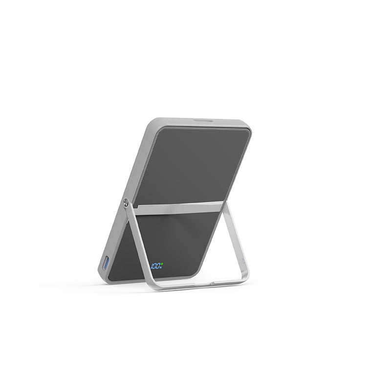 LITO LP03 Qi2 15W 5000mAh 5-in-1 Magnetic Power Bank - Mirror Silver
