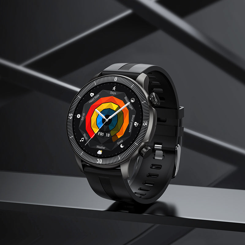 Hoco Y31 Round Bluetooth Calling Smart Sports Watch - Black