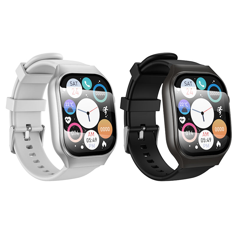 Hoco Y33 Curved-Screen Bluetooth Calling Smart Sports Watch - Black