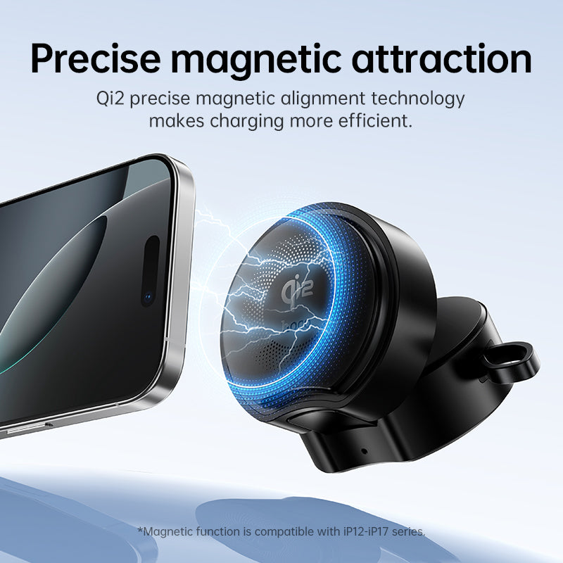 Hoco DWQ02 Qi2 3-in-1 Foldable Wireless Charger with Retractable Cable