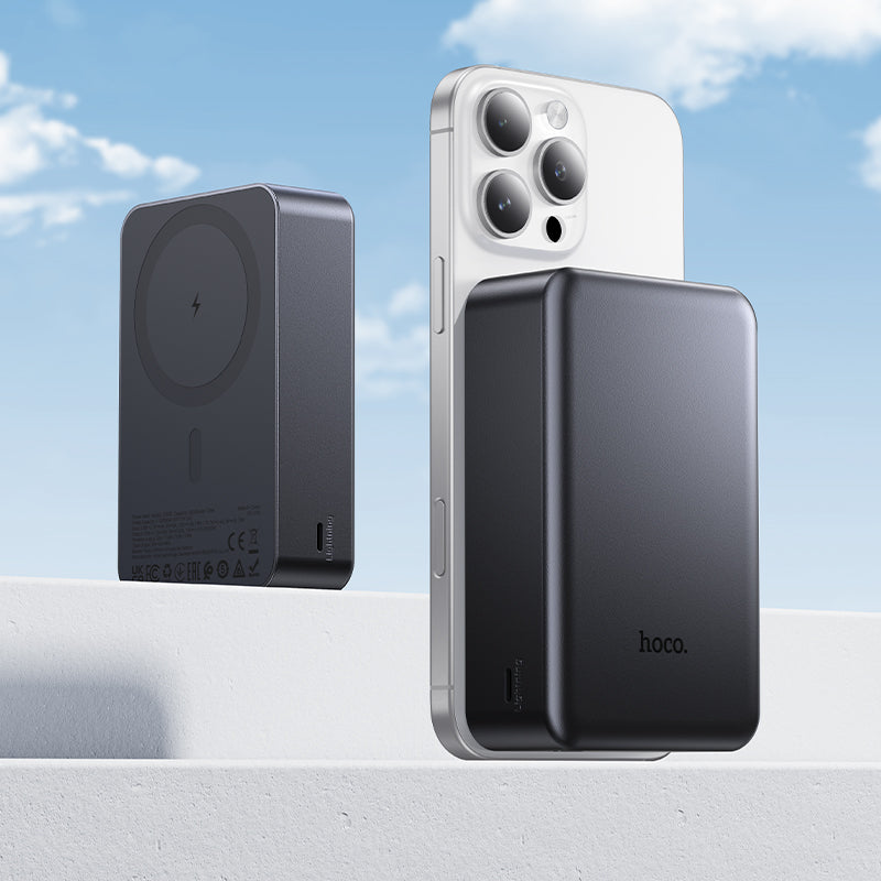 Hoco J160B 20000mAh PD20W Magnetic Power Bank - Metal Grey