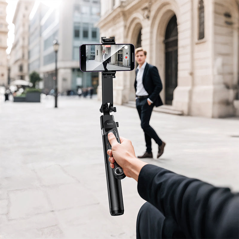 Hoco K32 AI Face Tracking 1.81m Tripod & Live Streaming Stand - Black