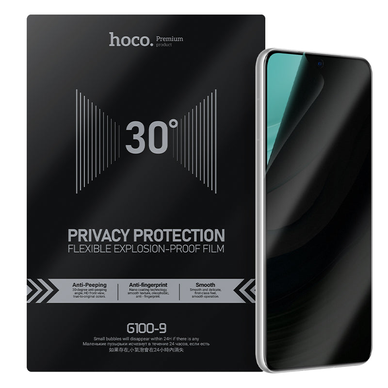 Hoco G100-9 Frosted Privacy Hydrogel Film - 50 Sheet Pack