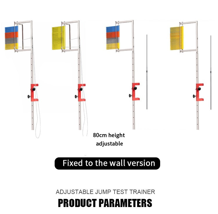 Floor Standing High Jump Training Equipment Vertical Test Jump Measurement Tester, Volleyball Spike Trainer Vertical Jump Tester Jump Measurement Test Stick Pole Tool,1.4-2.8M