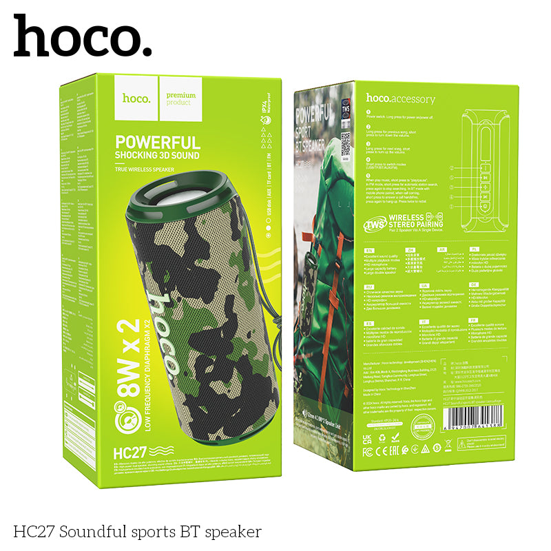 Hoco Bluetooth 5.3 Portable Wireless Speaker Vocal HC27
