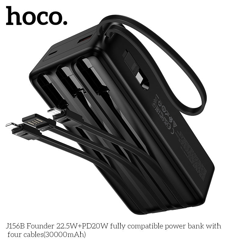 Hoco J156B integrated cable storage on the back