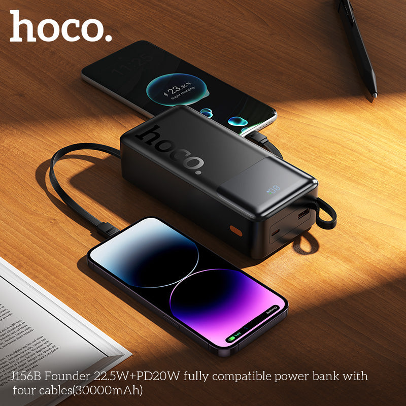 Hoco J156B charging compatible phones on a desk