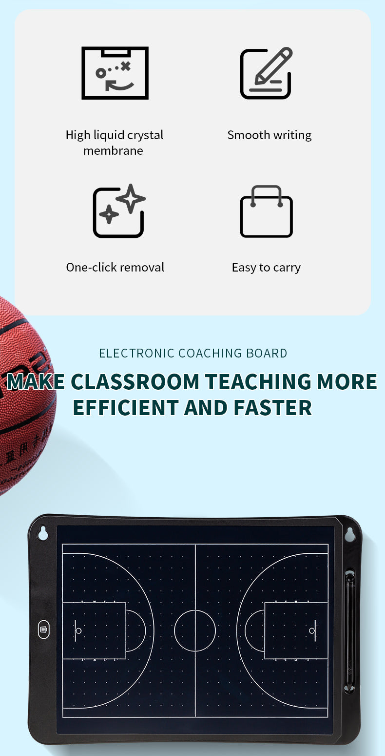 LCD basketball coaching board Electronic Training board soccer basketball training equipment 15/20 inches