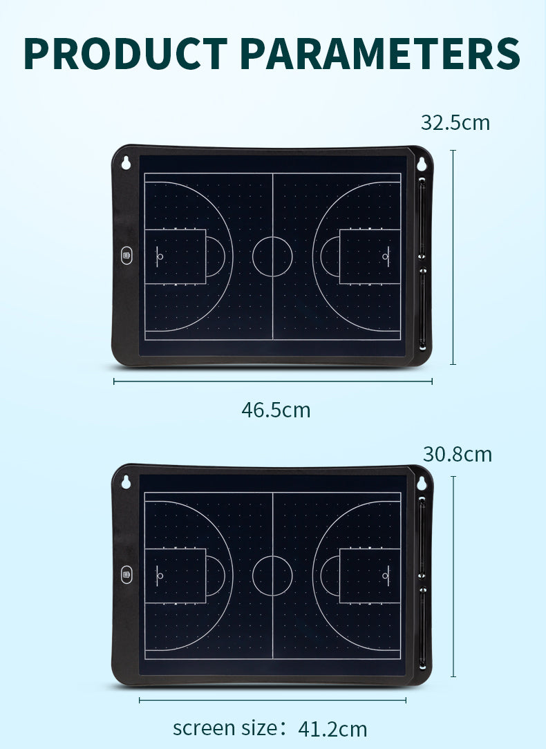 LCD basketball coaching board Electronic Training board soccer basketball training equipment 15/20 inches