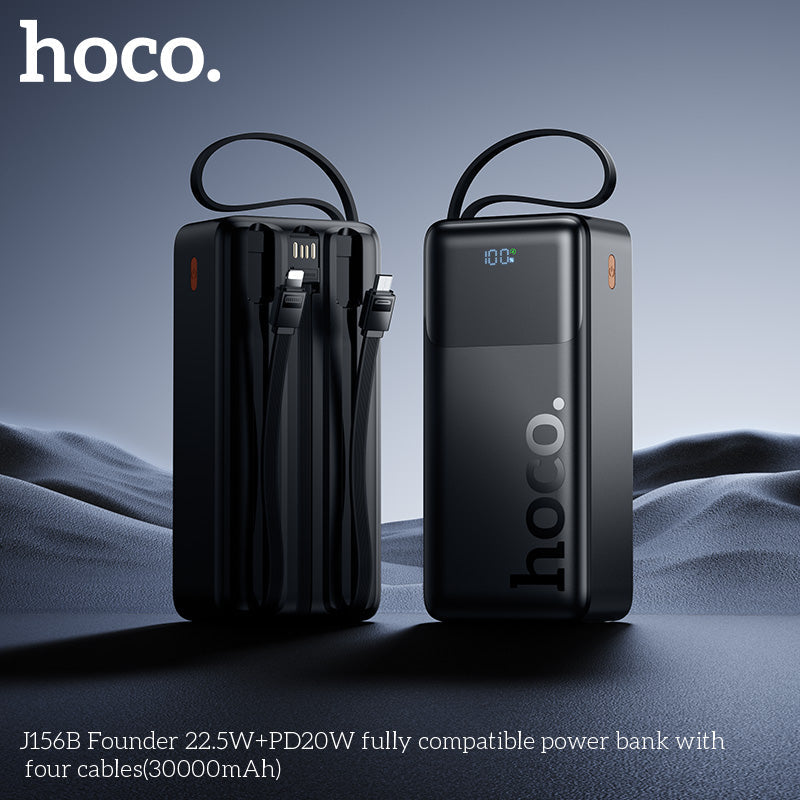 Hoco J156B black front and rear product views
