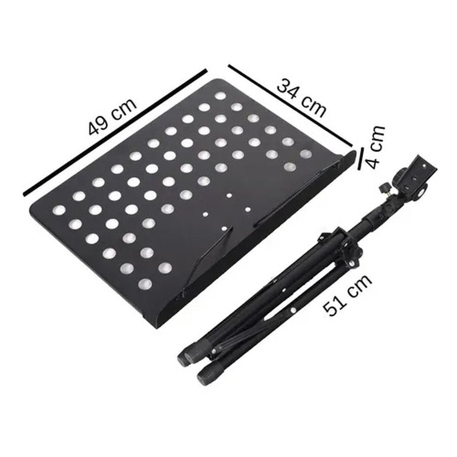 Adjustable Folding Conductor Music Stand Portable w/Sheet Clip Holder Metal High Quality