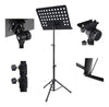 Adjustable Folding Conductor Music Stand Portable w/Sheet Clip Holder Metal High Quality