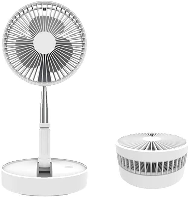 New Folding Telescopic 4.5W Portable Height/Tilt Adjustable Rechargeable Cordless Fan
