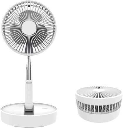 New Folding Telescopic 4.5W Portable Height/Tilt Adjustable Rechargeable Cordless Fan