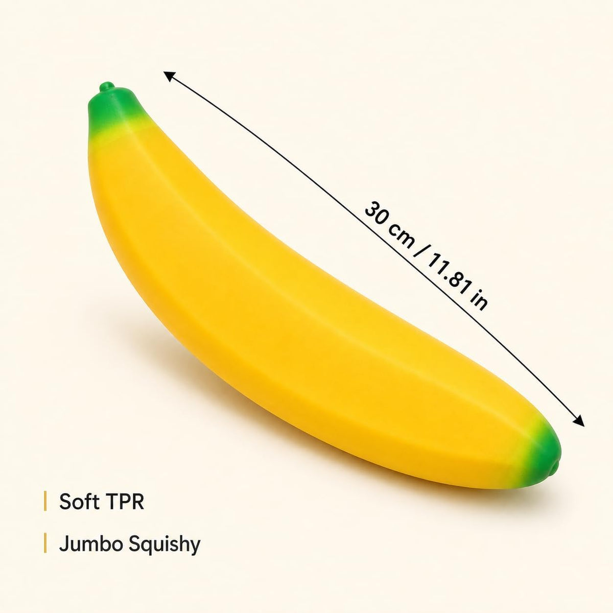 Giant Banana Squishy, 18Inch Jumbo Banana Stress Ball, High-Elastic Stretchable Soft Banana Squishy Squeezy,