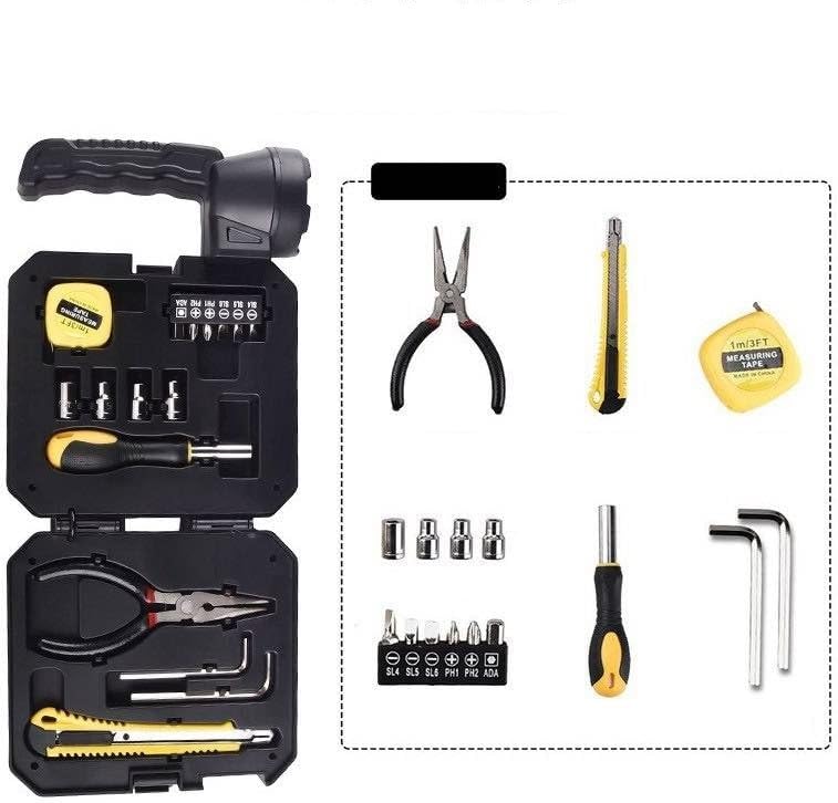 Multifunctional Solar Portable Lamp with Toolkit Dual Light Source, Solar Charging, Built-in Tool Set for Camping, Emergency, and Repairs