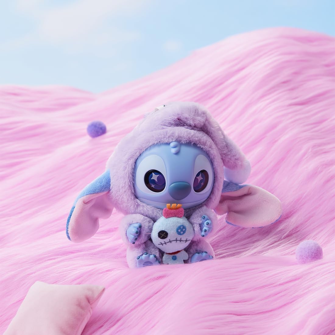 Stitch Eat Something Before Sleep Collection Vinyl Plush Toy Surprise Box Figure Model Random Design Blind Box Toy Collectible Toy for Home Decor Birthday Gifts (Random One Figure)