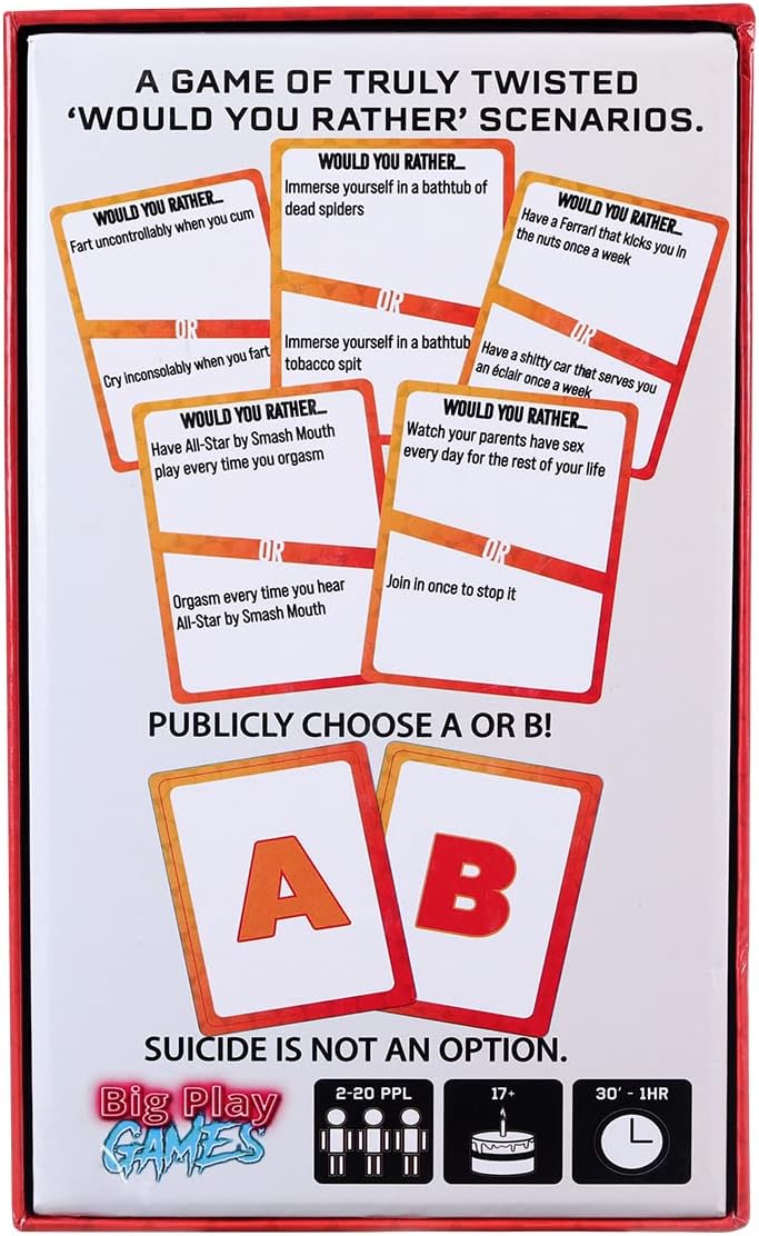 A Rock & A Hard Place Would You Rather - Card Game for Adults