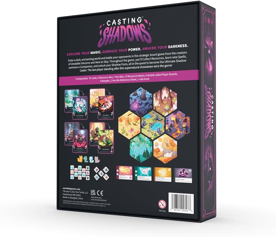Casting Shadows Base Game  Strategic Card Game for Teens and Adults