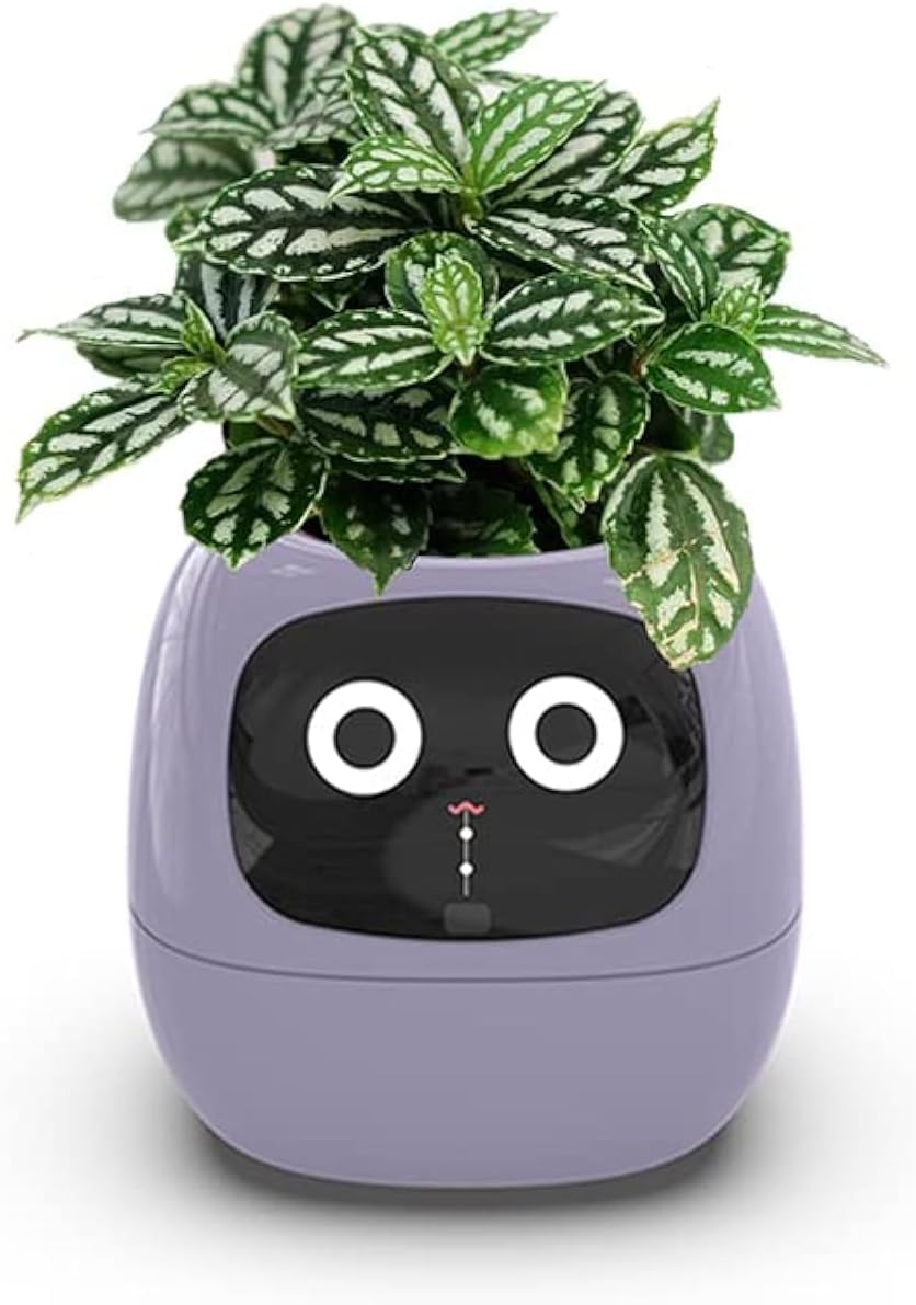 Smart Flowerpot With AI Planter, Multiple Expressions  and AI Intelligent Pet Planter