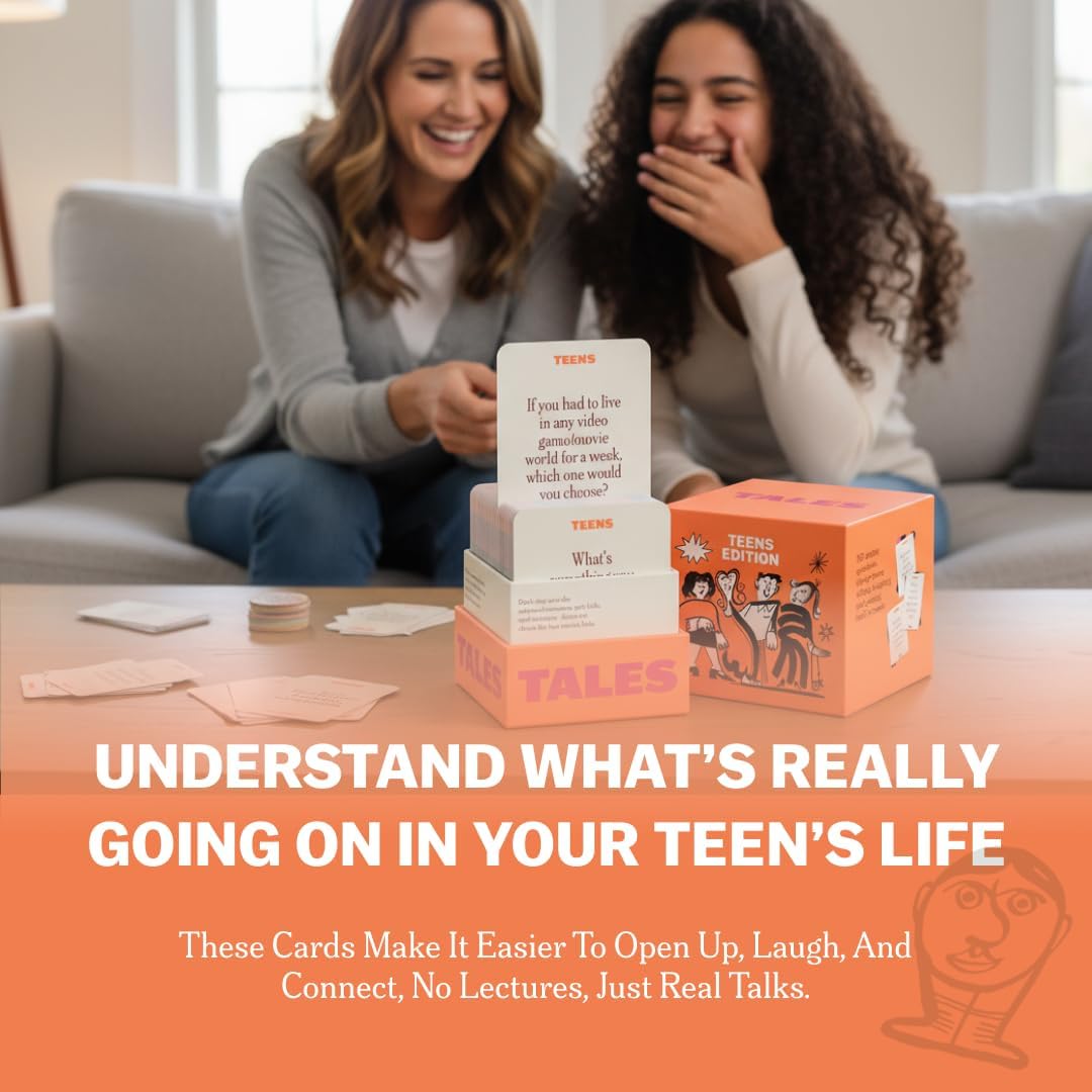 TALES 150 Conversation Cards, Teens Edition, Road Trip Game, Family Bonding