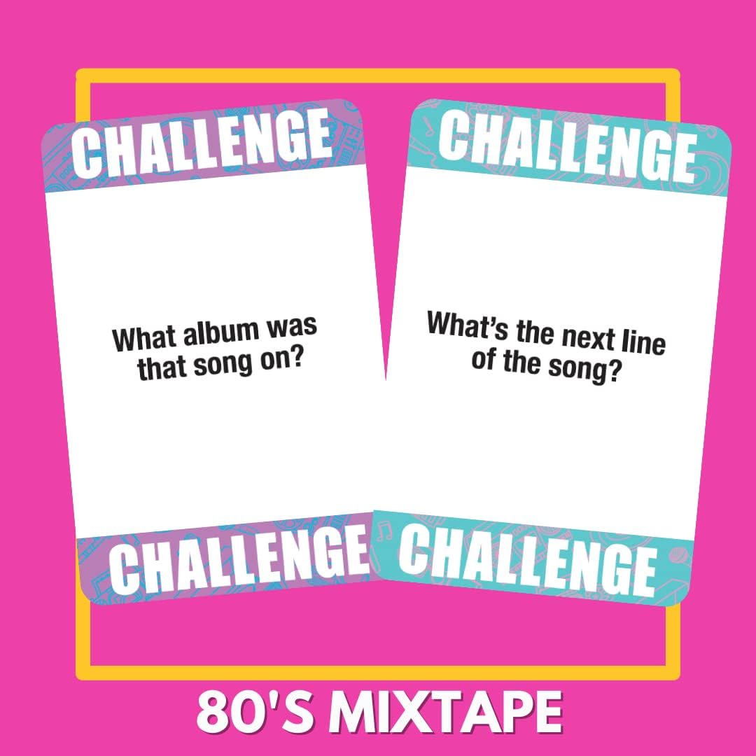Lyrically Correct 80s  Music Trivia Card Games Challenge Game Family Party Game