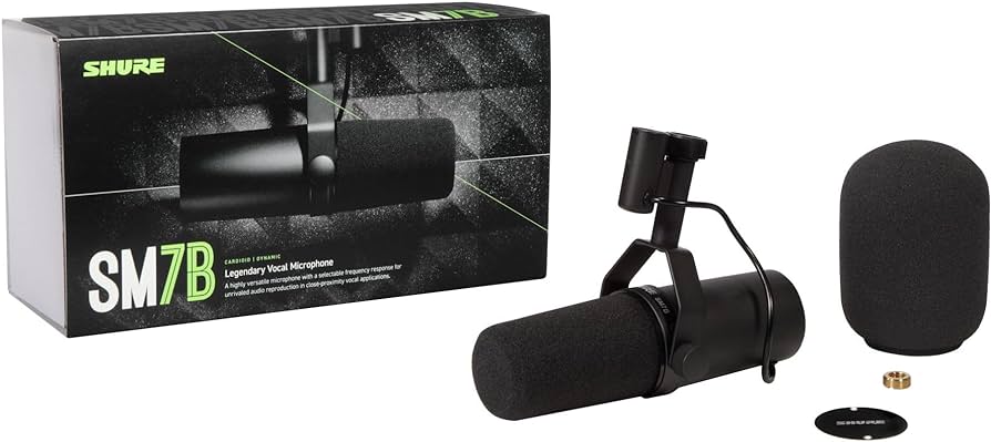 Shure SM7B Microphone - Professional Vocal Condenser Mic