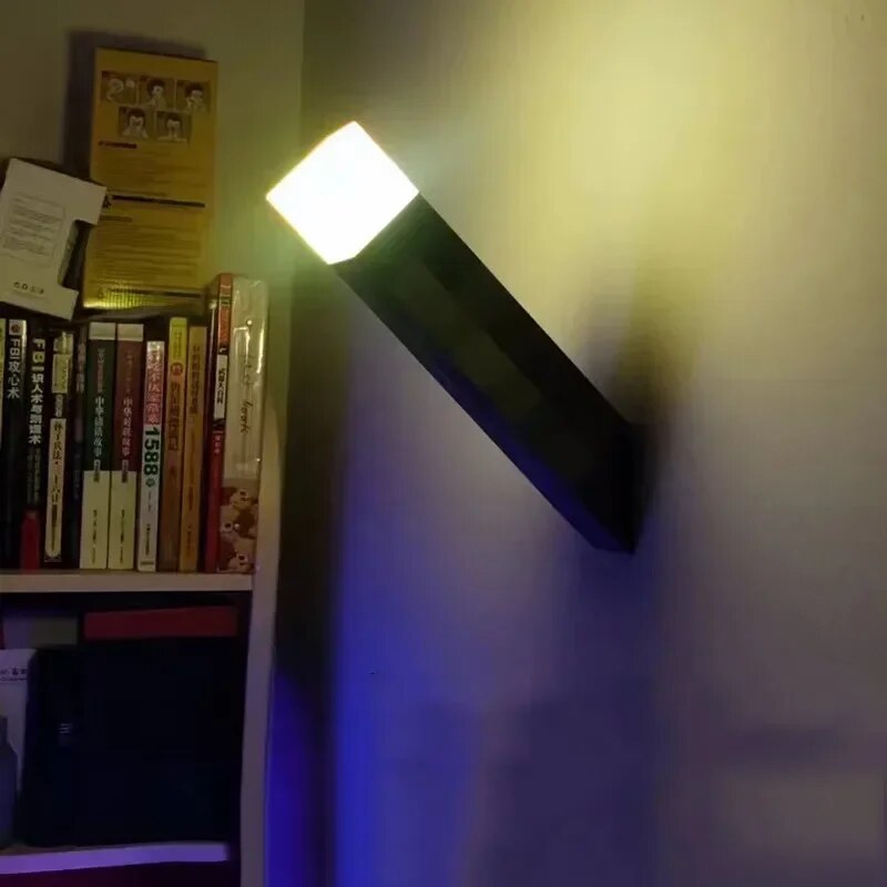 Minecraft Brownstone Torch Lamp Figure 4 Colors Bedroom Decorative Light LED Night Light USB Charging with Buckle Kids Toy Gift