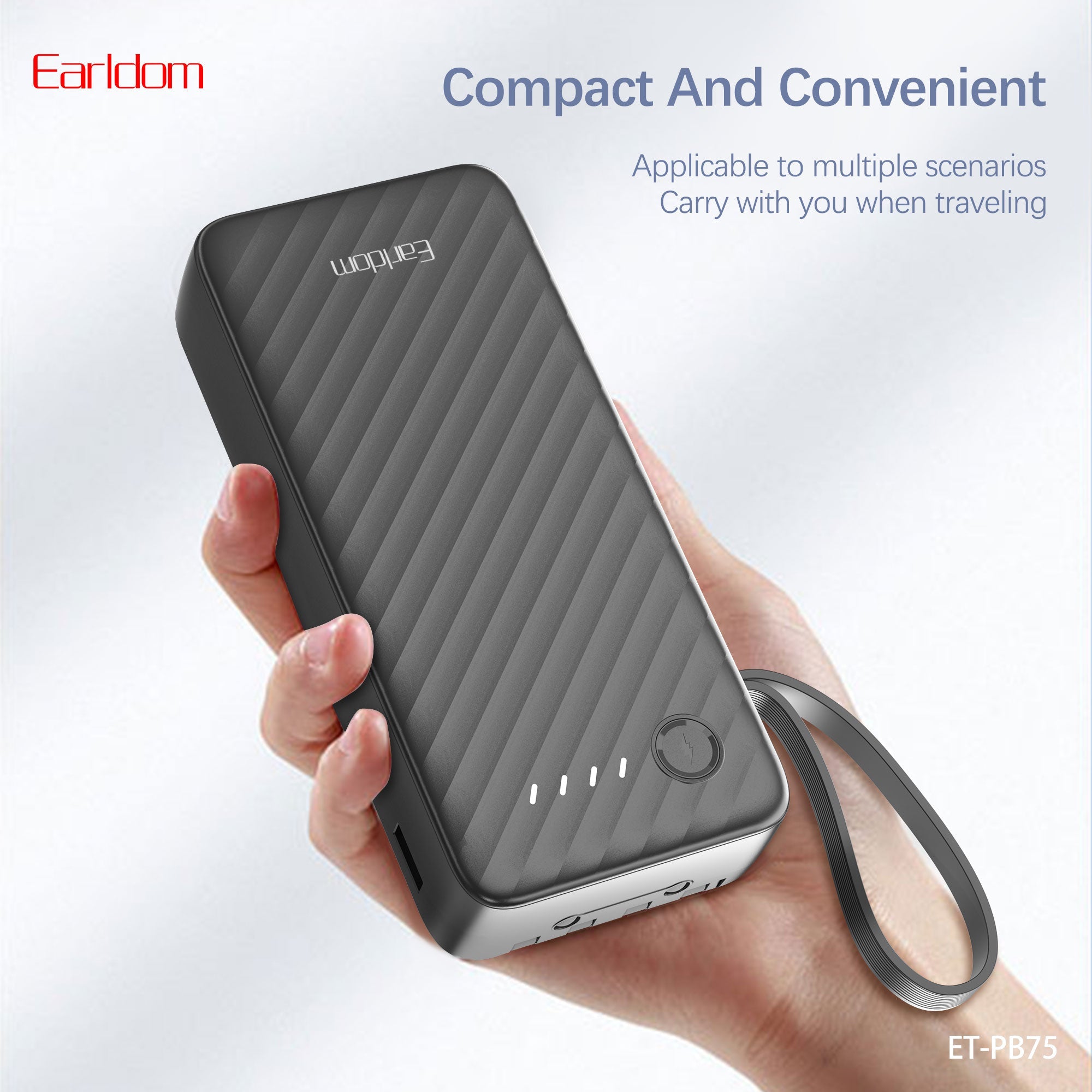 Earldom 20000Mah powerbank with cable