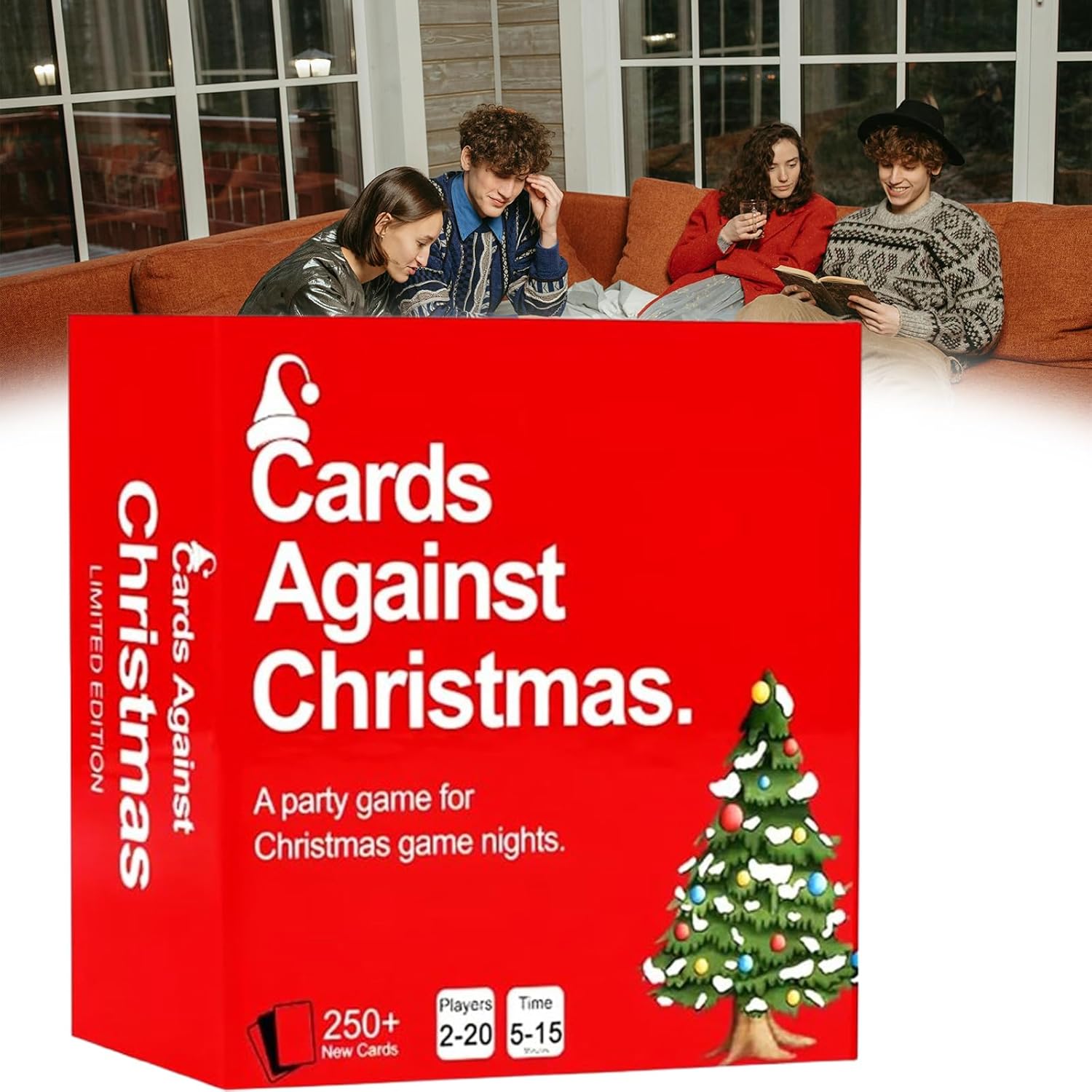 Cards Against Christmas Board Game with 250+ Question Cards Kids Adults Friends