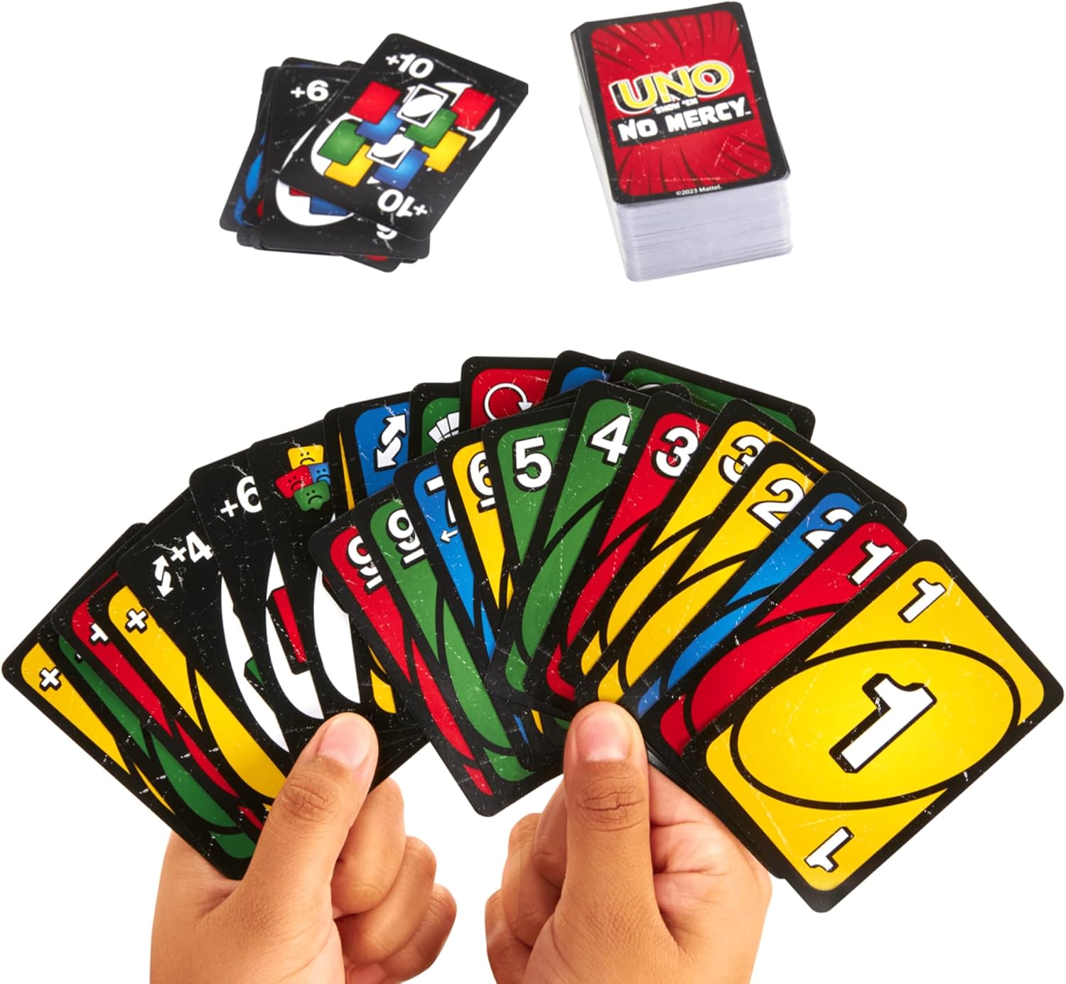 UNO Show 'Em No Mercy Card Game  Ruthless & Unapologetic Fun for Adults Kids & Family Night