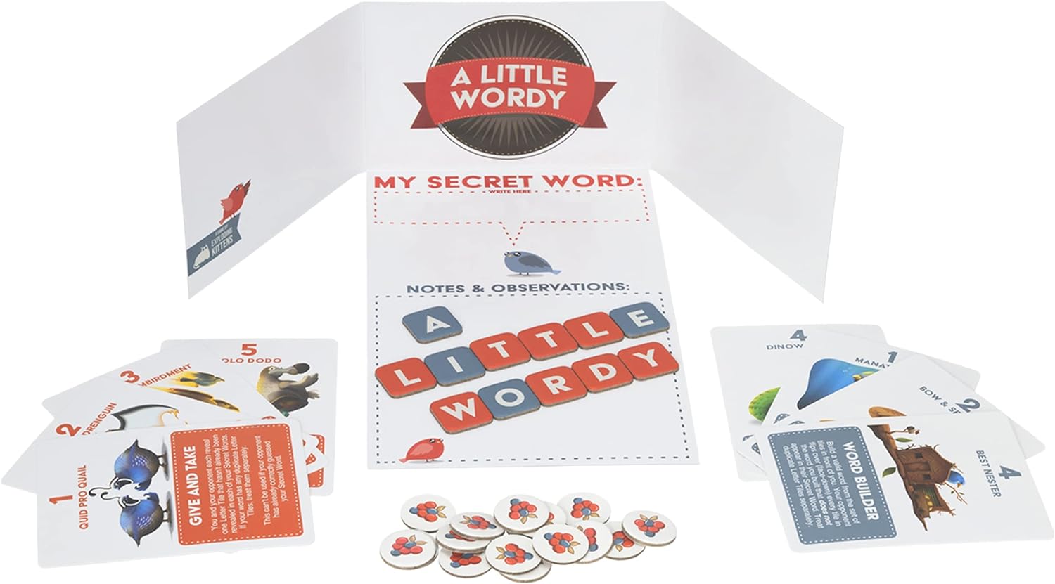 Exploding Kittens A Little Wordy - Family-Friendly Party Games -