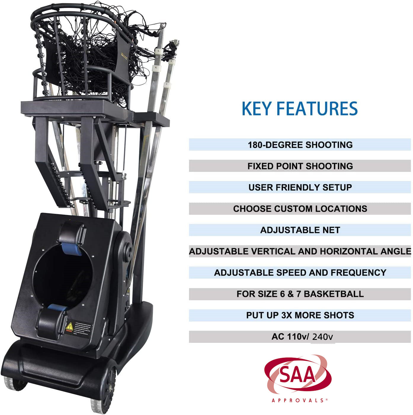 Basketball Automatic Shooting Machine for Home Schools Facilities